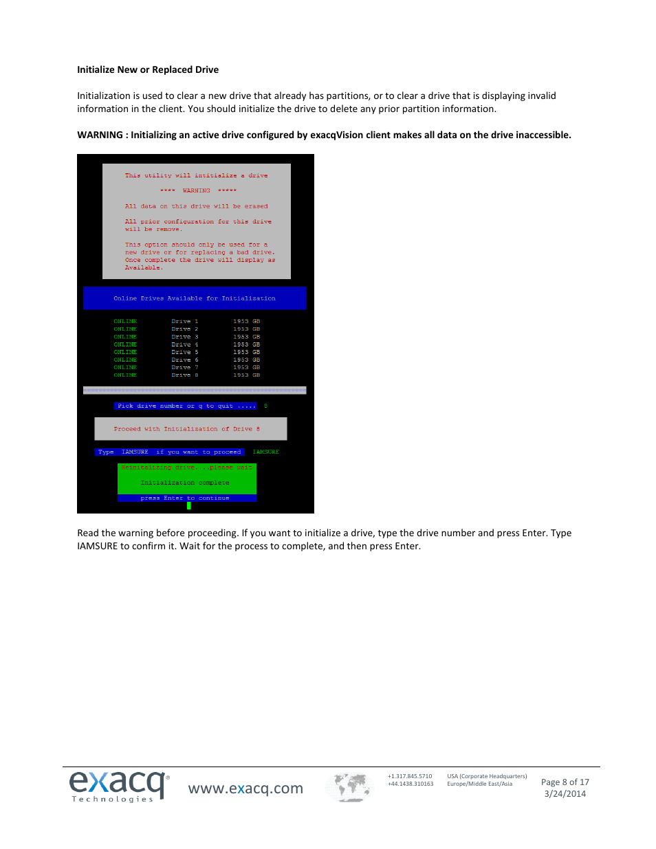 Exacq exacqVision S-Series User Manual User Manual | Page 8 / 17