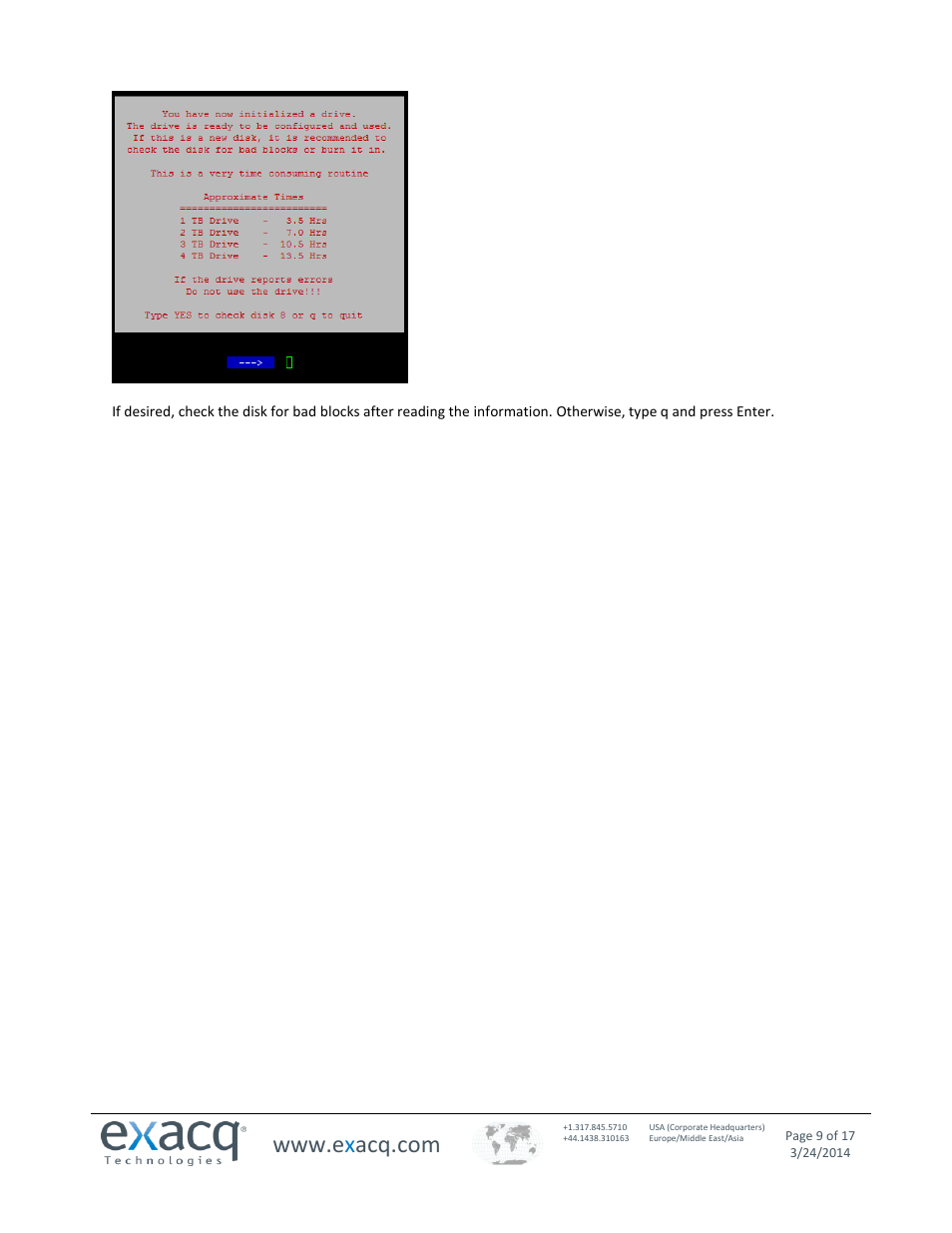 Exacq exacqVision S-Series User Manual User Manual | Page 9 / 17