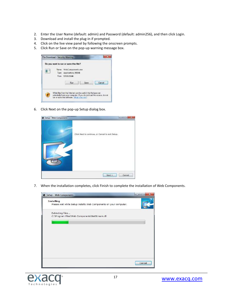 Exacq exacqVision E-Series User Manual User Manual | Page 17 / 69