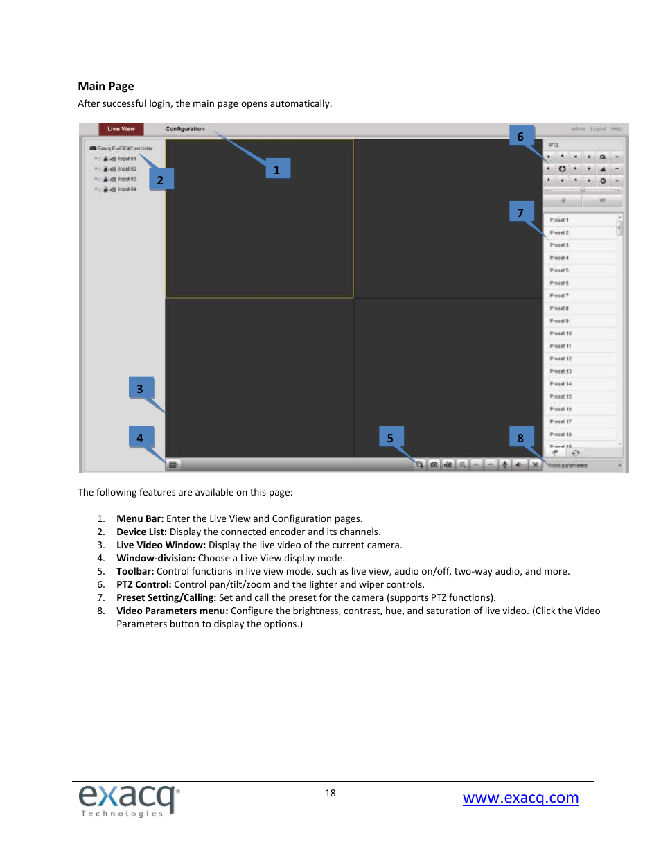 Exacq exacqVision E-Series User Manual User Manual | Page 18 / 69