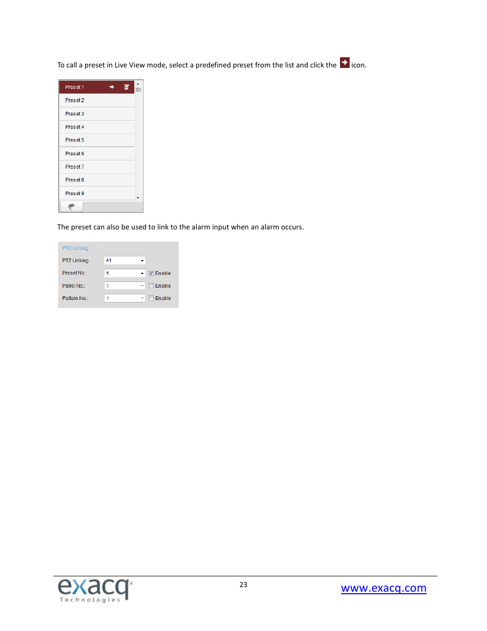Exacq exacqVision E-Series User Manual User Manual | Page 23 / 69