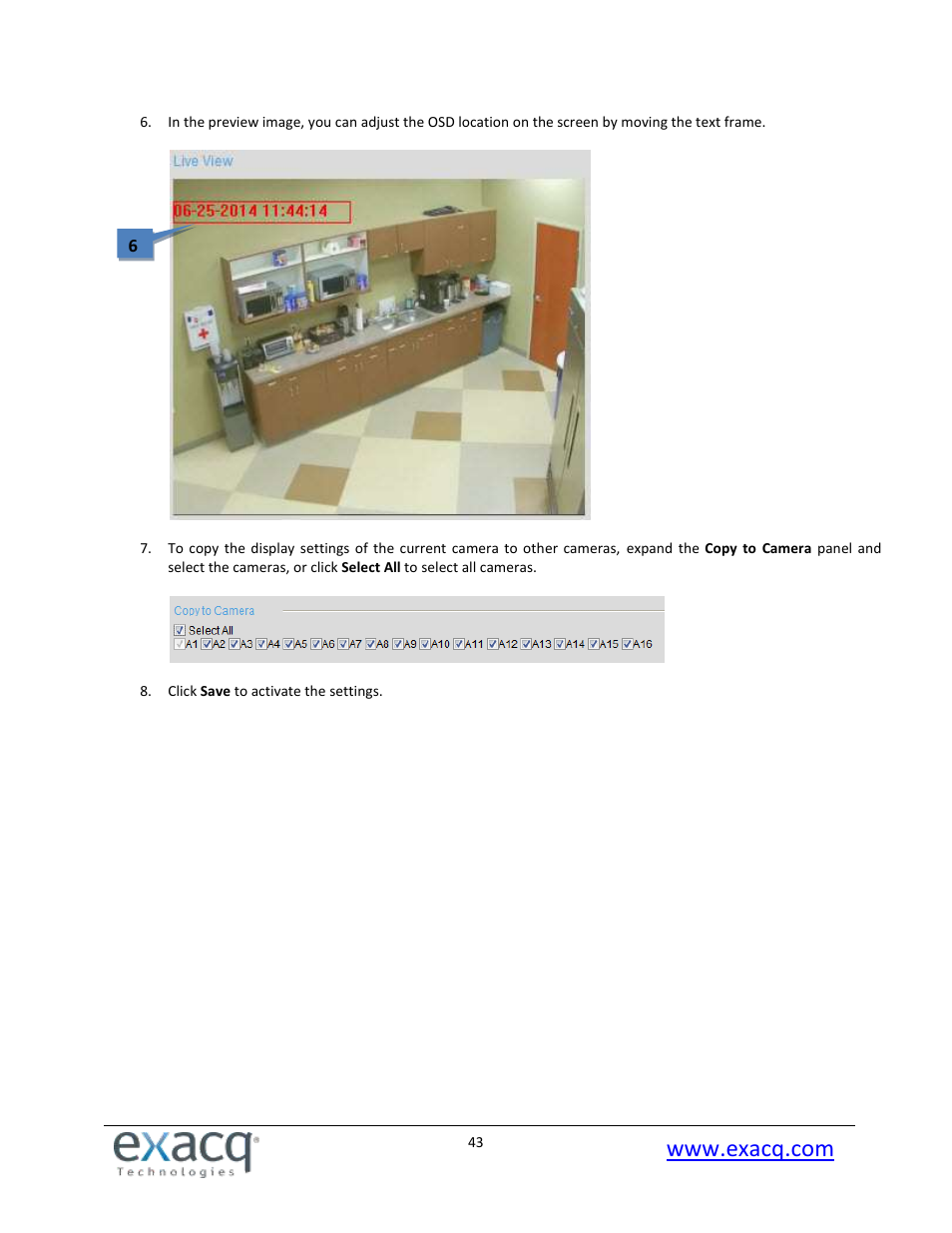 Exacq exacqVision E-Series User Manual User Manual | Page 43 / 69