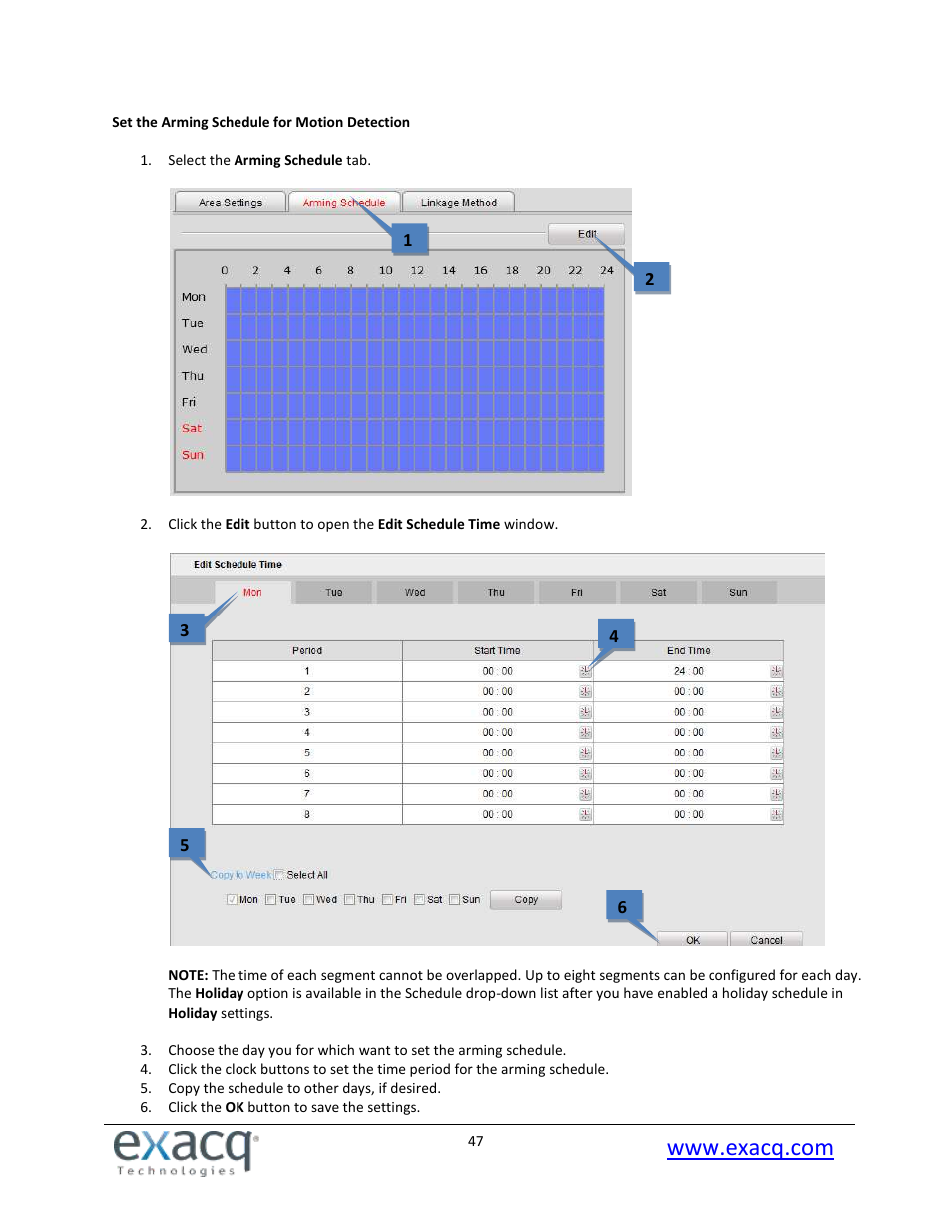 Exacq exacqVision E-Series User Manual User Manual | Page 47 / 69