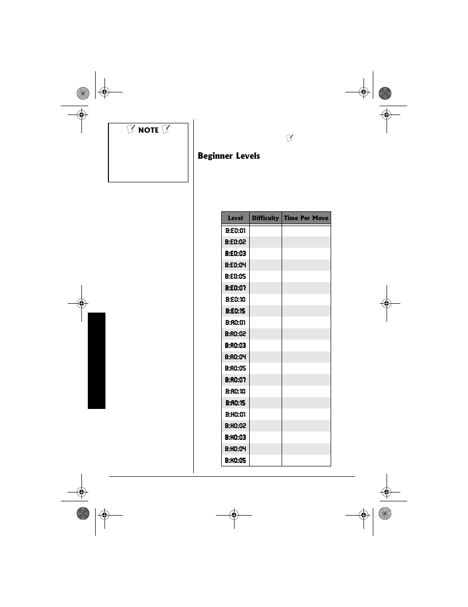 EXCALIBUR 410-V Talking E-Chess User Manual | Page 12 / 28