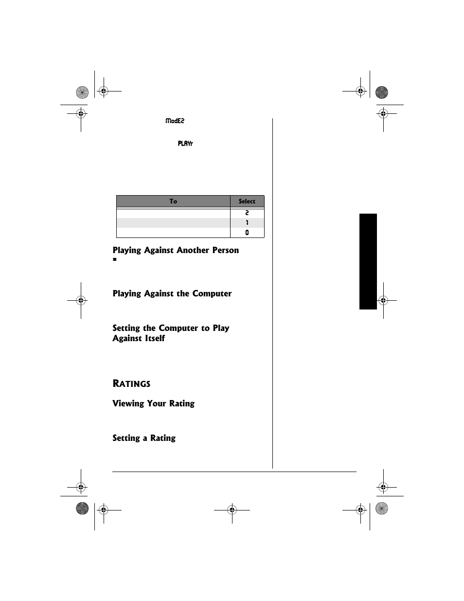 EXCALIBUR 410-V Talking E-Chess User Manual | Page 21 / 28