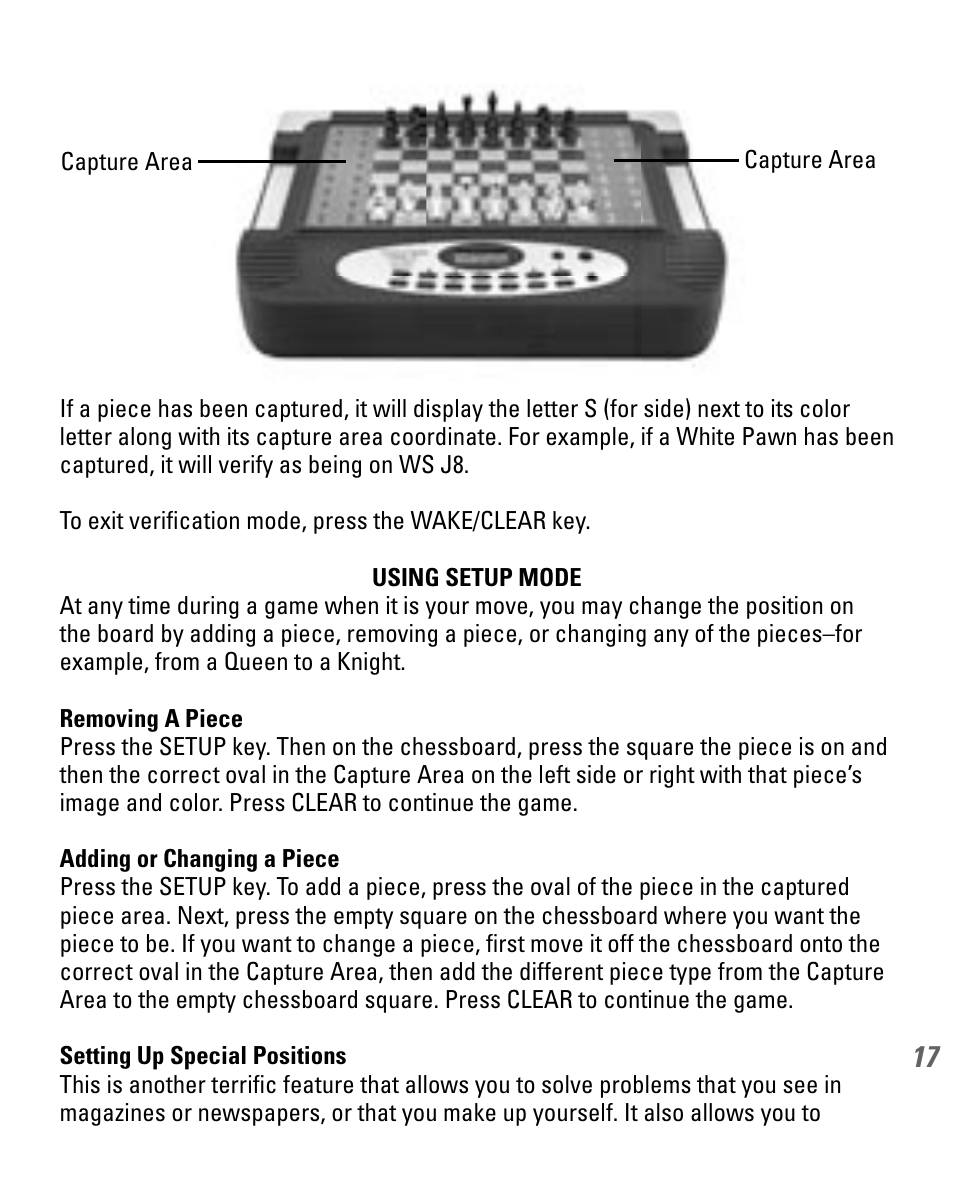 EXCALIBUR 740D Phantom Force Electronic Chess Set User Manual | Page 17 / 24