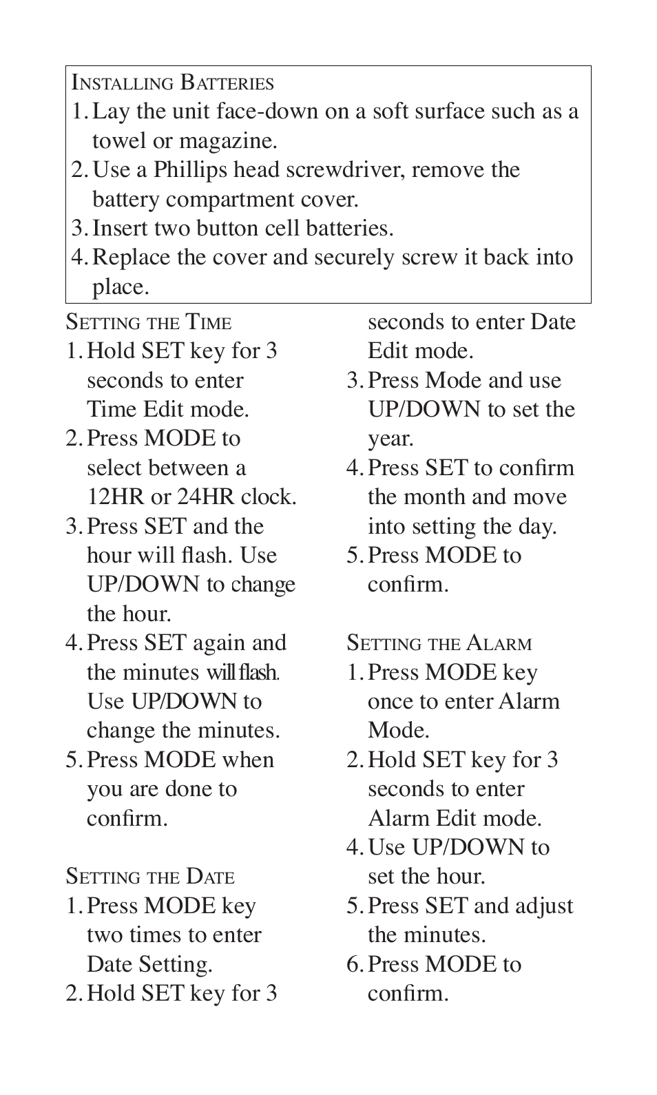 EXCALIBUR 8500 Digital Weather Station User Manual | Page 2 / 4