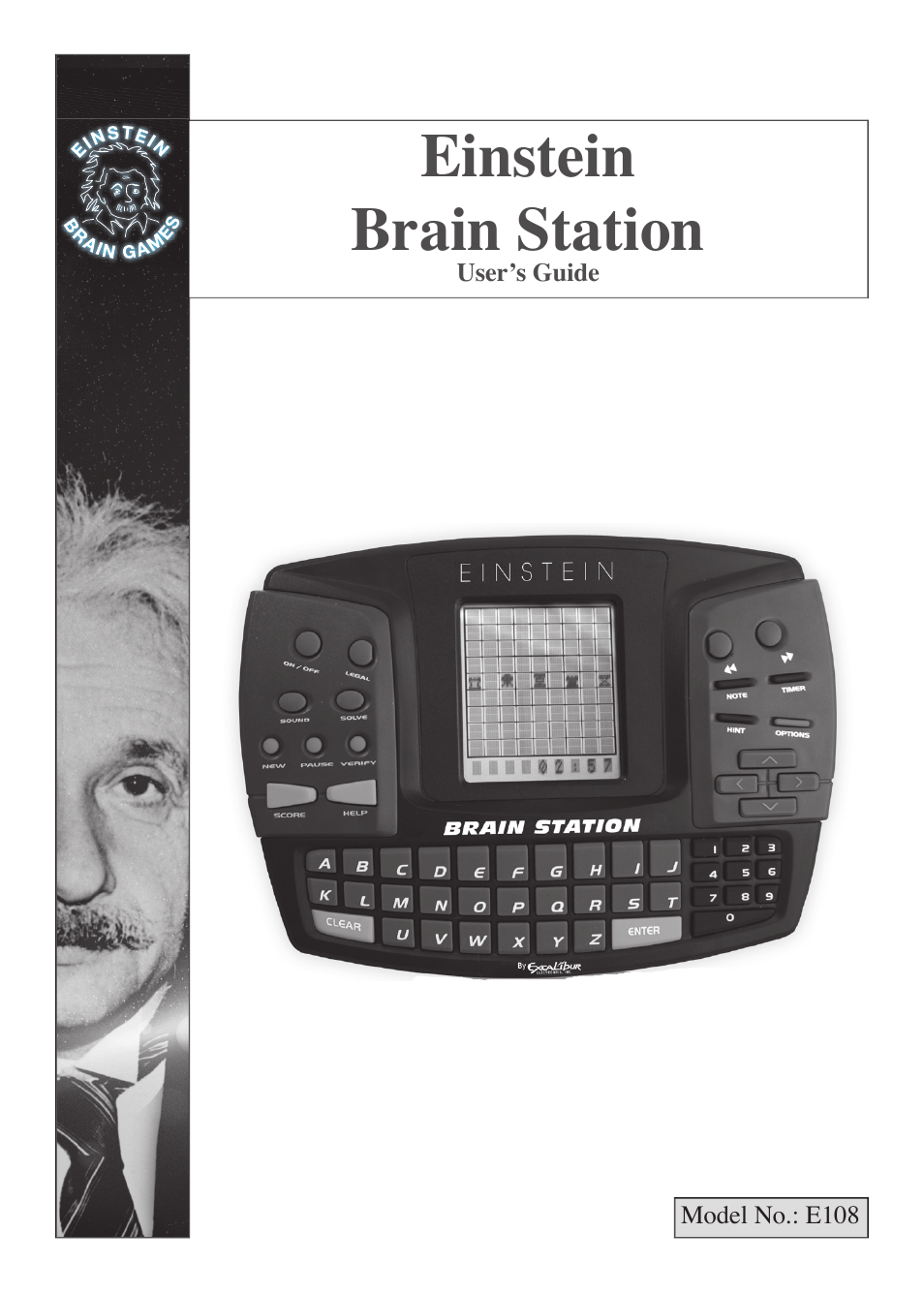 EXCALIBUR E108 Einstein Brain Station User Manual | 24 pages