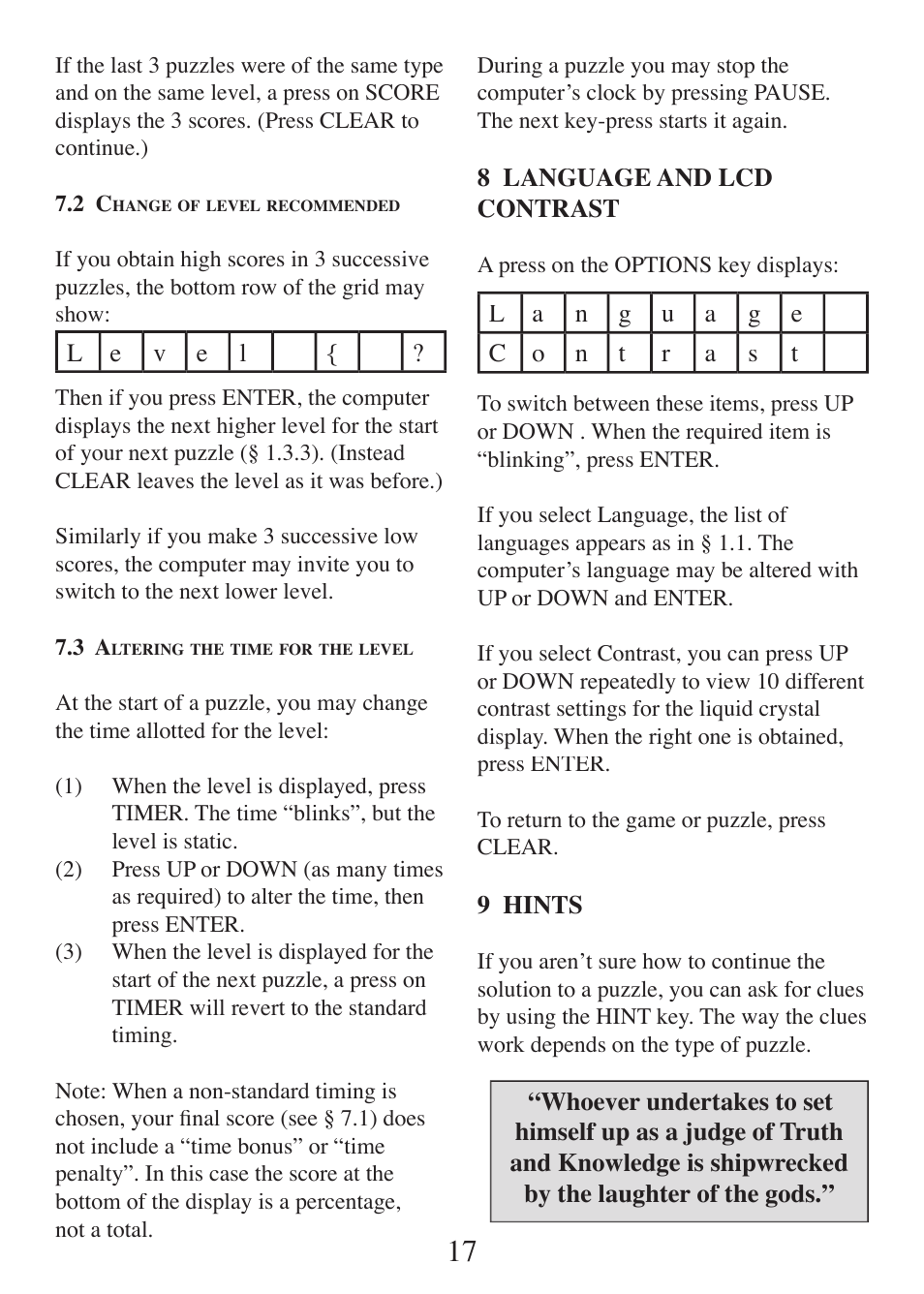 EXCALIBUR E108 Einstein Brain Station User Manual | Page 17 / 24