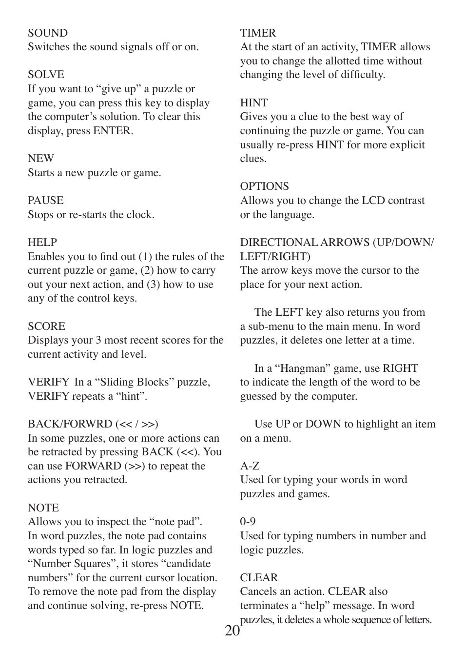 EXCALIBUR E108 Einstein Brain Station User Manual | Page 20 / 24