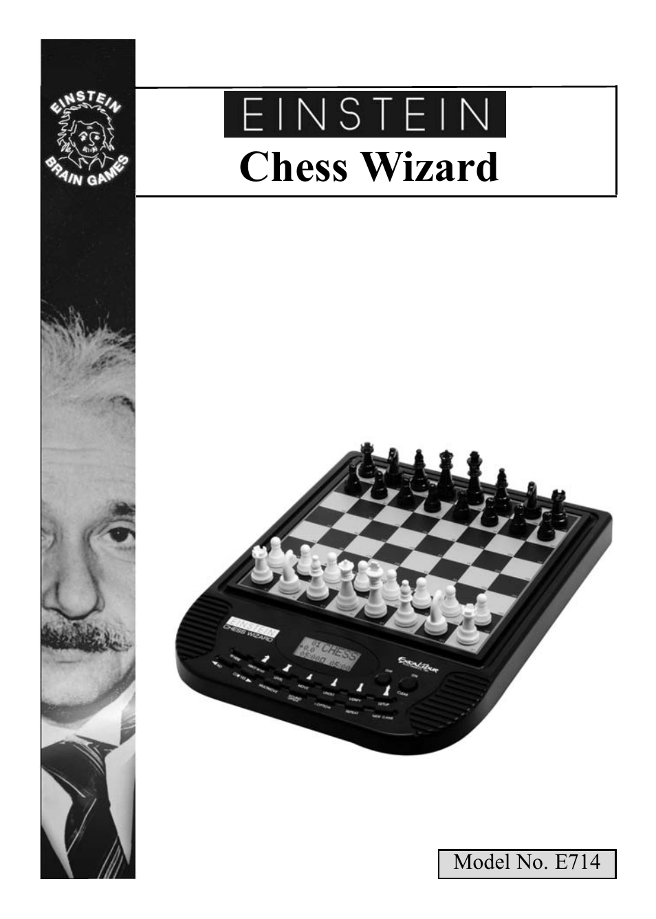 EXCALIBUR E174 Einstein Chess Wizard Tabletop User Manual | 16 pages