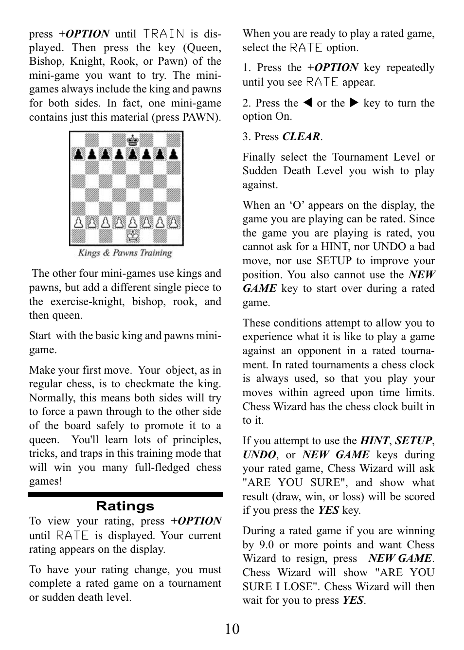 EXCALIBUR E174 Einstein Chess Wizard Tabletop User Manual | Page 10 / 16