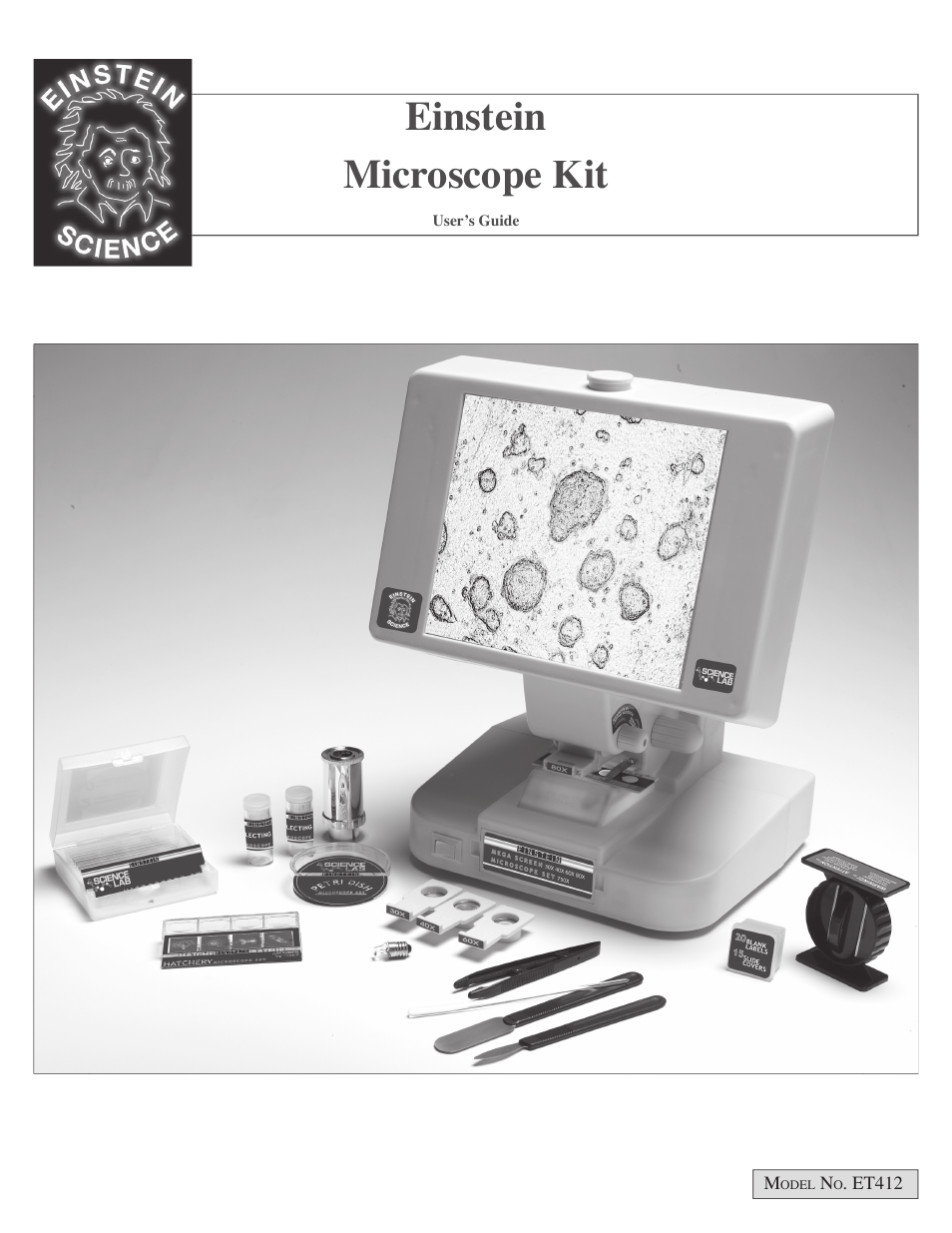 EXCALIBUR ET412 Einstein Mega Screen Microscope User Manual | 8 pages