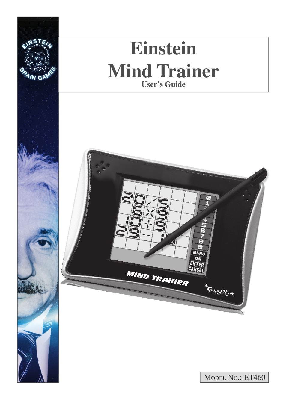 EXCALIBUR ET460 Einstein Mind Trainer User Manual | 12 pages