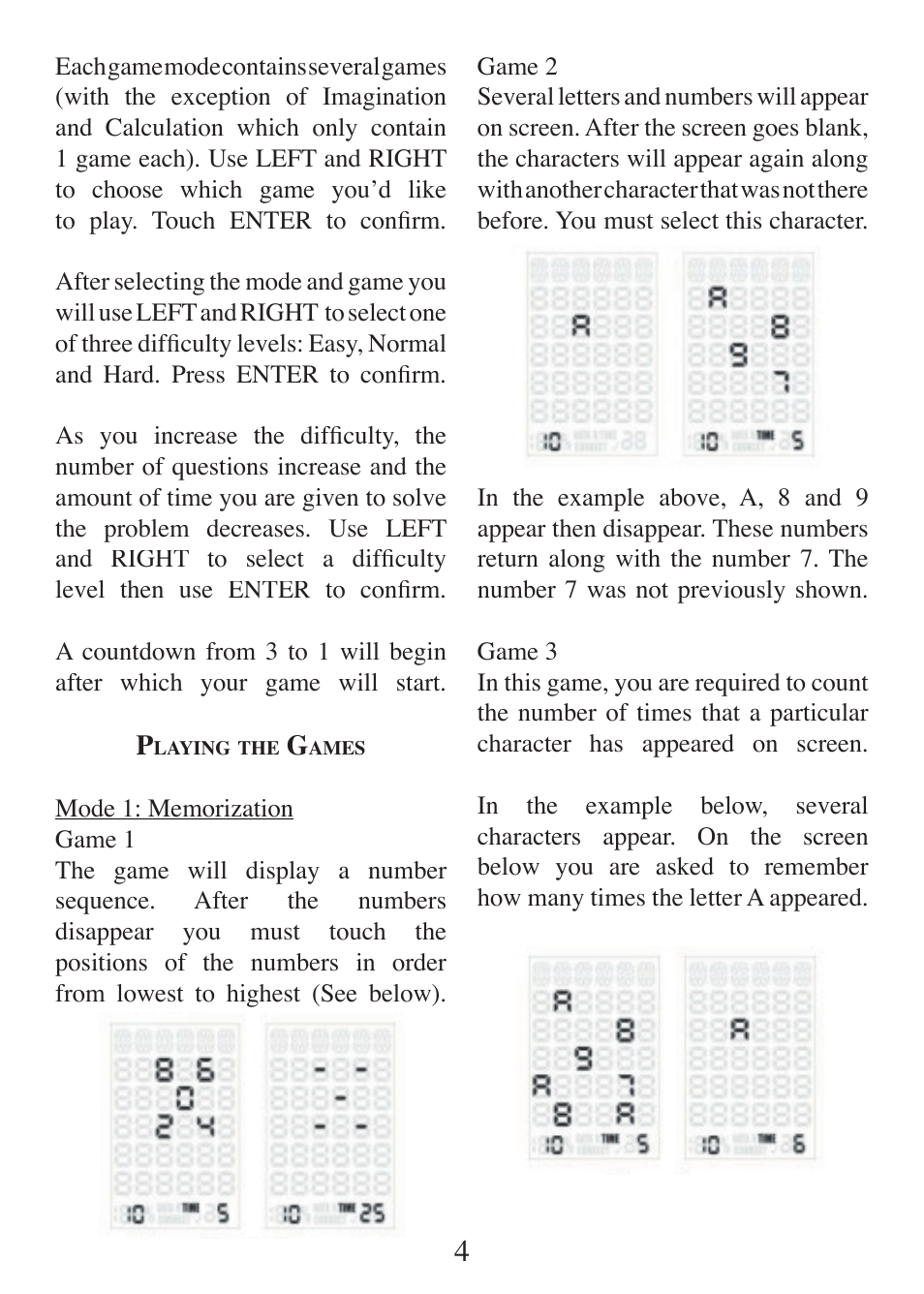 EXCALIBUR ET460 Einstein Mind Trainer User Manual | Page 4 / 12