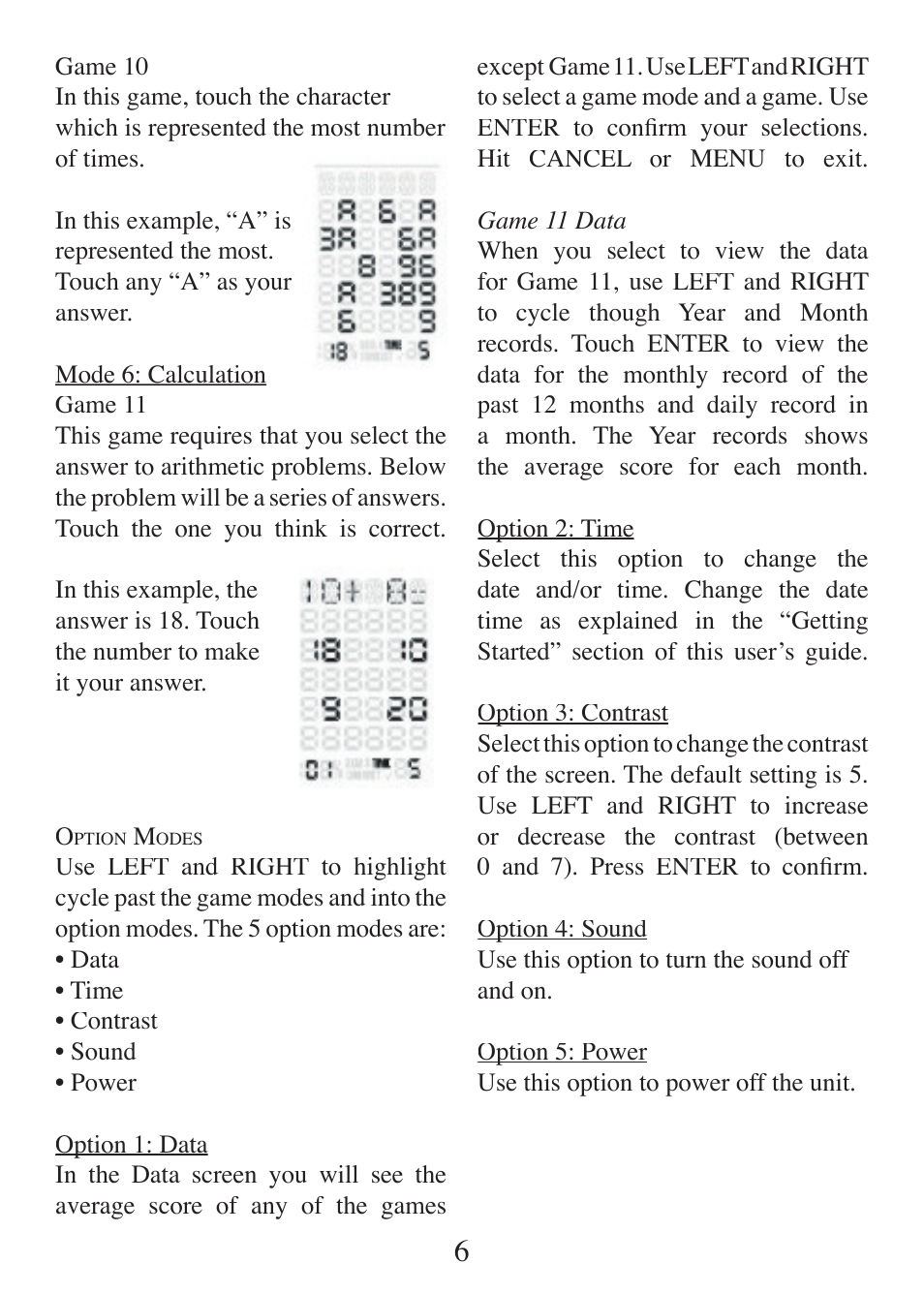 EXCALIBUR ET460 Einstein Mind Trainer User Manual | Page 6 / 12