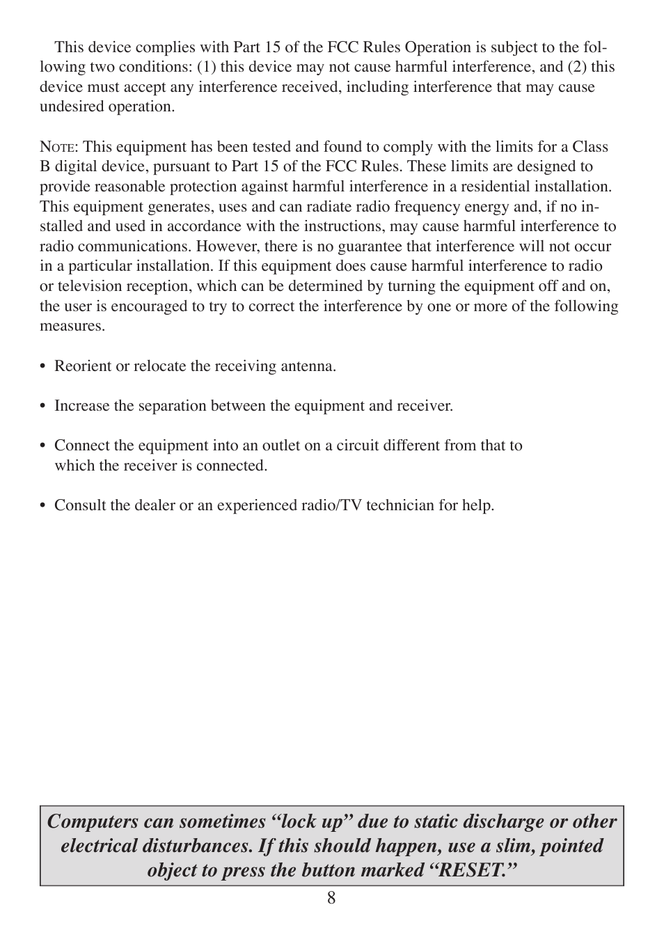 EXCALIBUR ET477 Einstein Touch Backgammon User Manual | Page 8 / 12