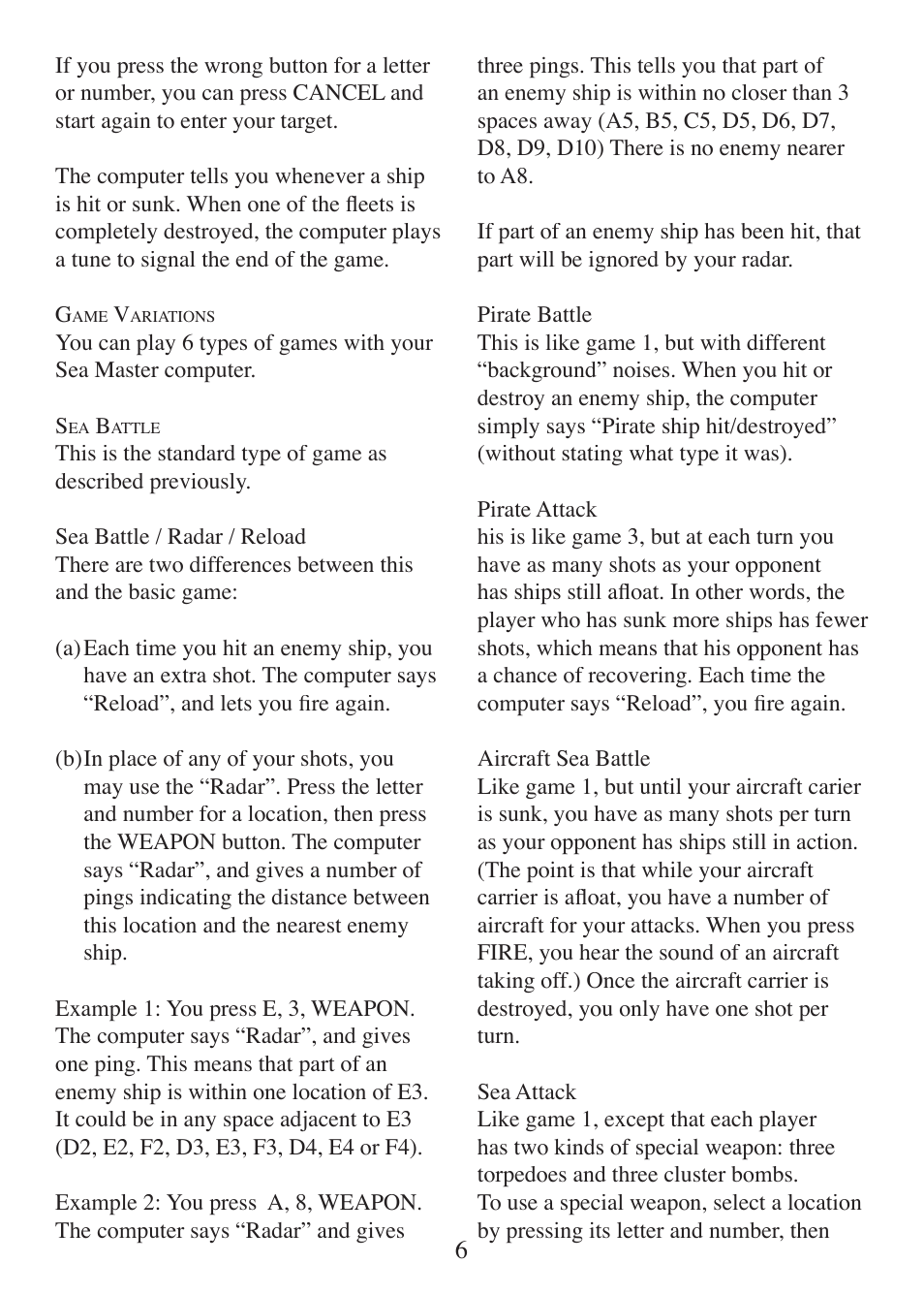 EXCALIBUR 361 Sea Master User Manual | Page 6 / 16