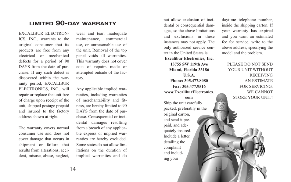 EXCALIBUR H690 Forever Flashlight  EZ Crank Radio User Manual | Page 8 / 9