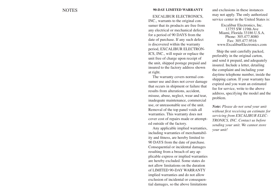 EXCALIBUR 451 Electronic ATM Savings Bank User Manual | Page 4 / 5
