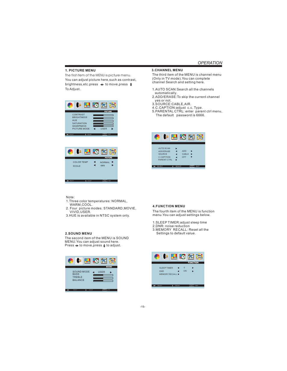 Operation | Curtis LCDVD194 User Manual | Page 16 / 37