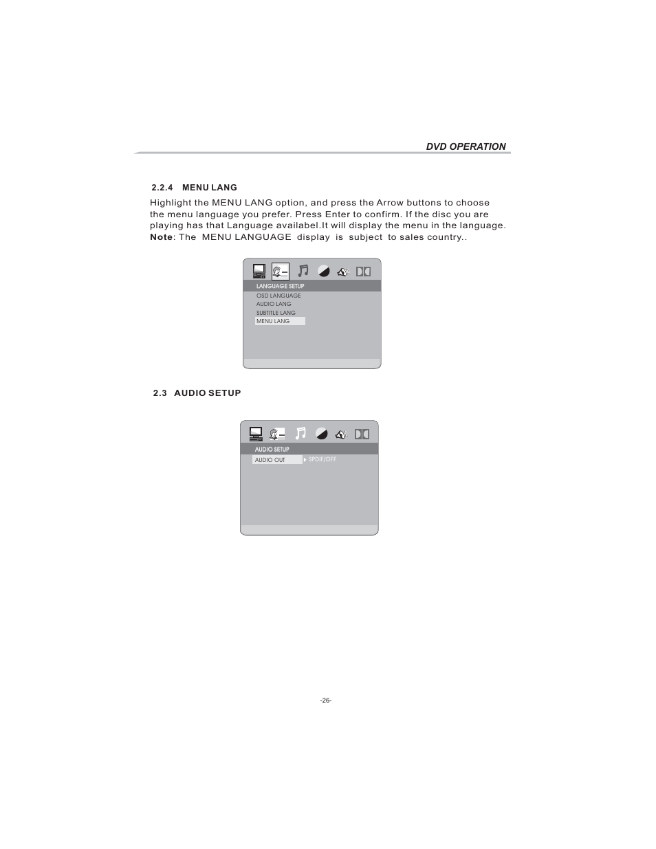 Dvd operation | Curtis LCDVD194 User Manual | Page 27 / 37