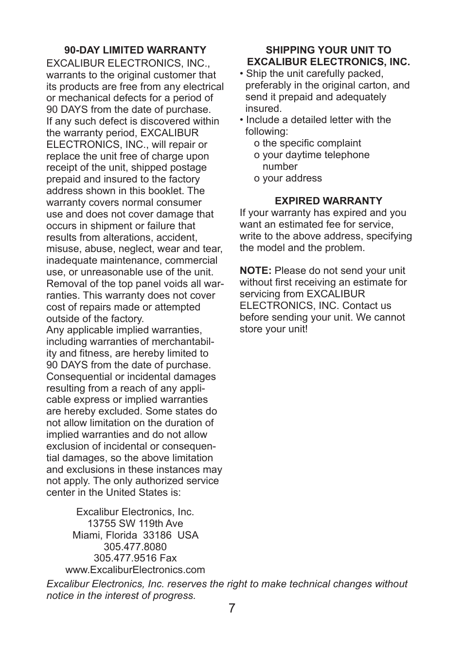 EXCALIBUR SF34 Scarface Dartboard User Manual | Page 7 / 8