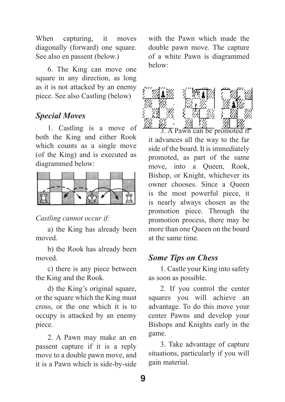 EXCALIBUR 410K-CS LCD Keychain Chess User Manual | Page 9 / 13