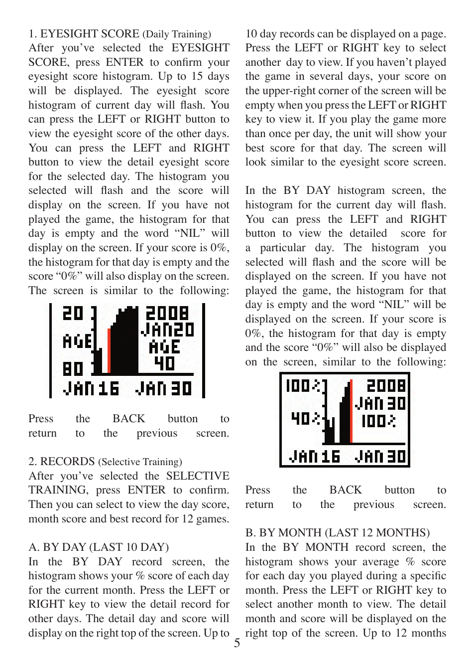 EXCALIBUR 451 Touch Screen Eye Trainer User Manual | Page 5 / 16