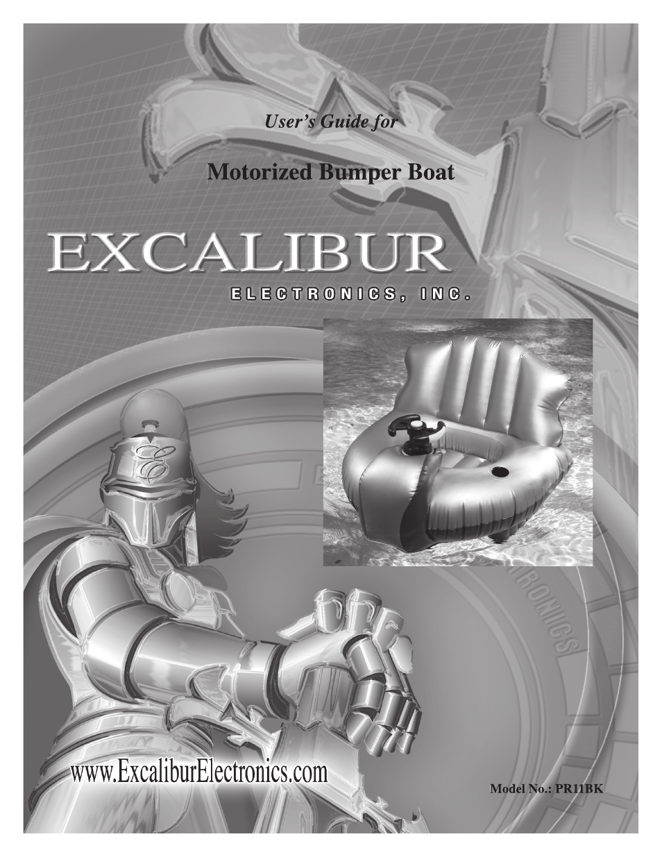 EXCALIBUR PR11BK Motorized Bumper Boat User Manual | 5 pages