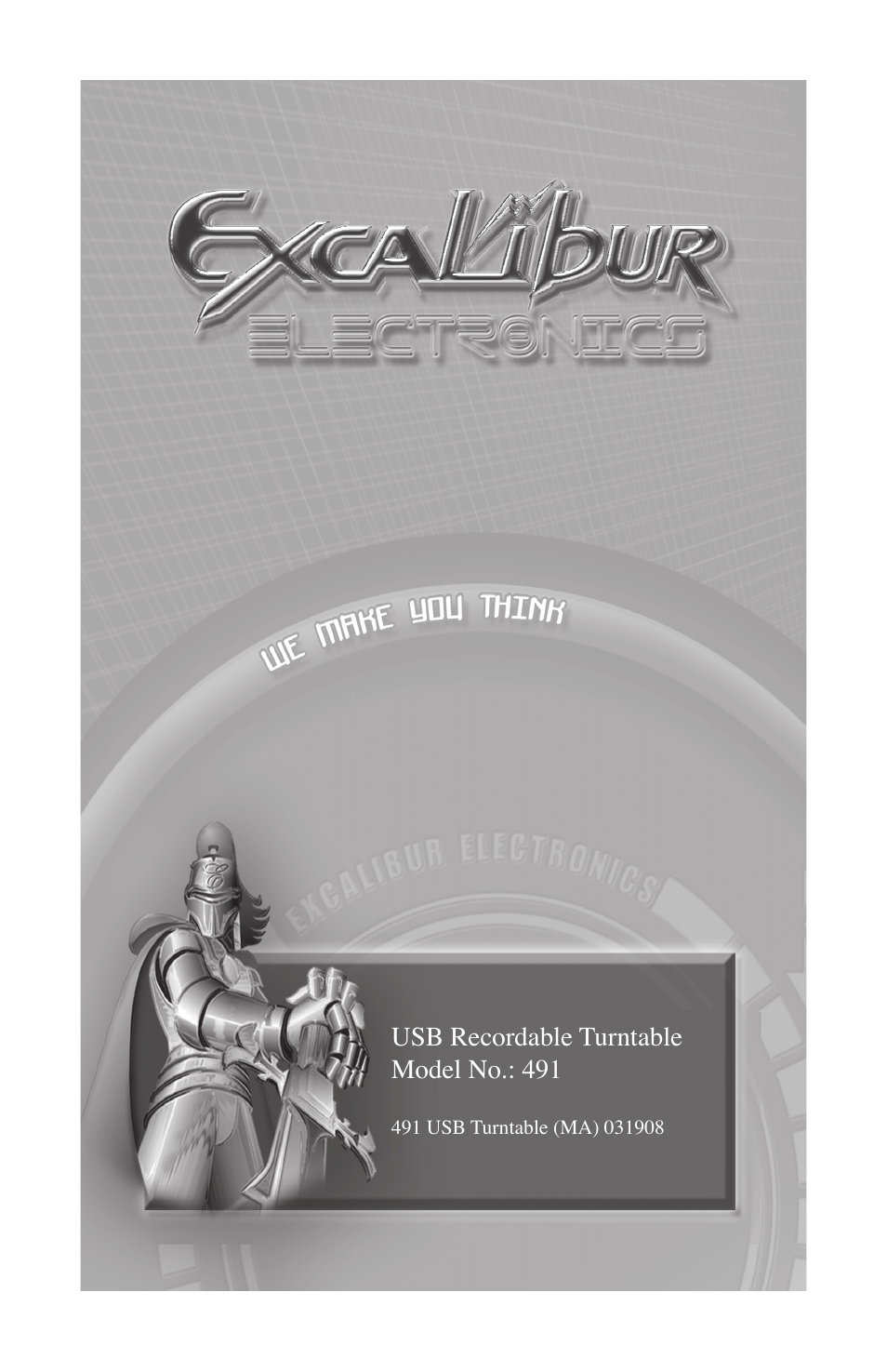 EXCALIBUR 491 SoundMaster Classic USB Turntable User Manual | Page 20 / 20