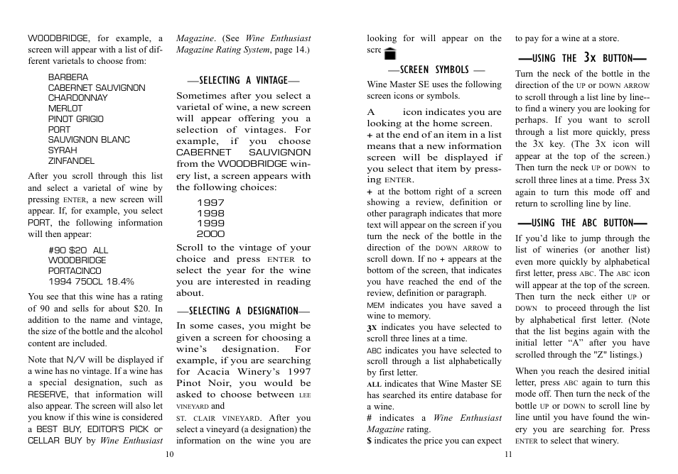 EXCALIBUR 415-SE04 Wine Master Special Edition User Manual | Page 6 / 11