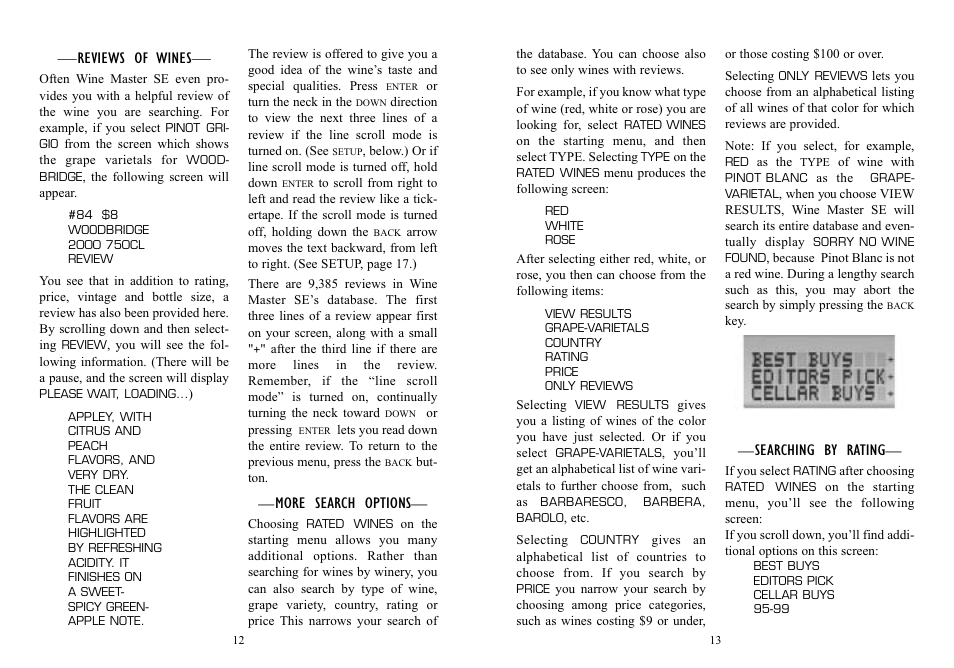 EXCALIBUR 415-SE04 Wine Master Special Edition User Manual | Page 7 / 11