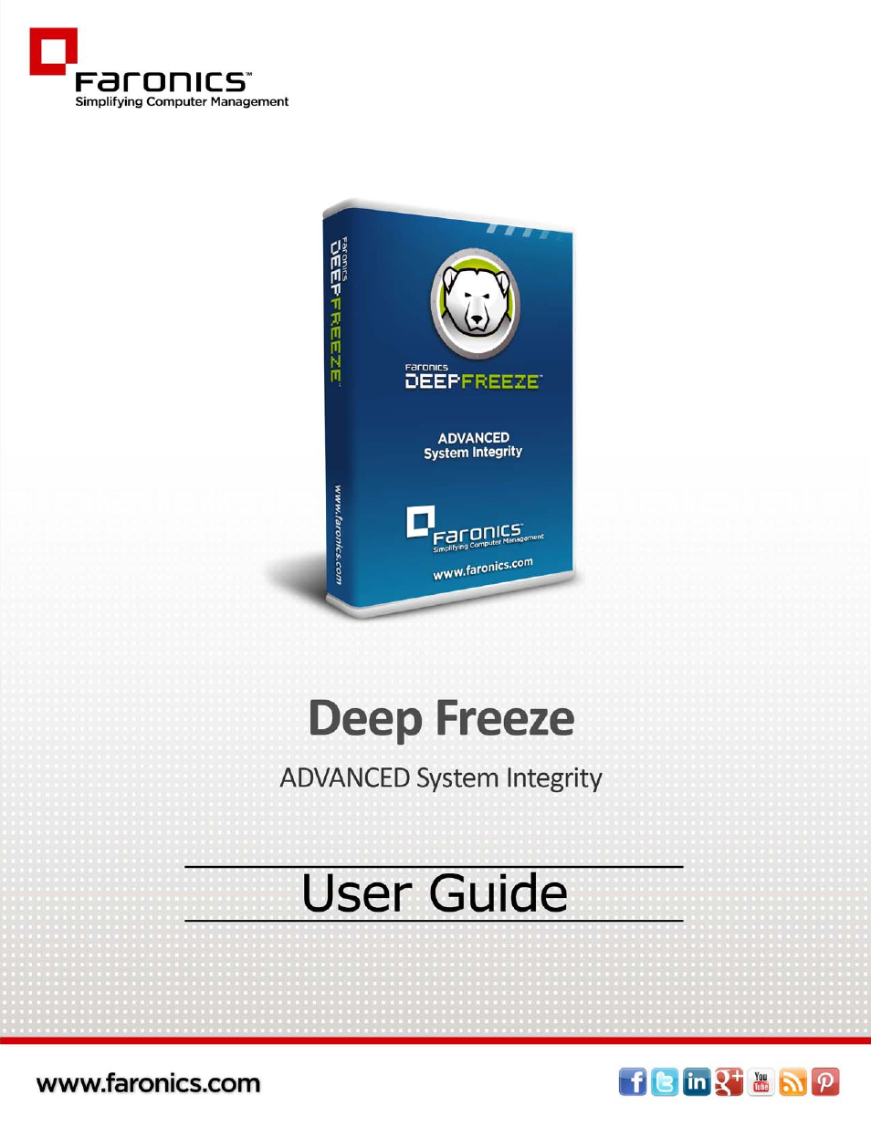 Faronics Deep Freeze Enterprise User Manual | 184 pages