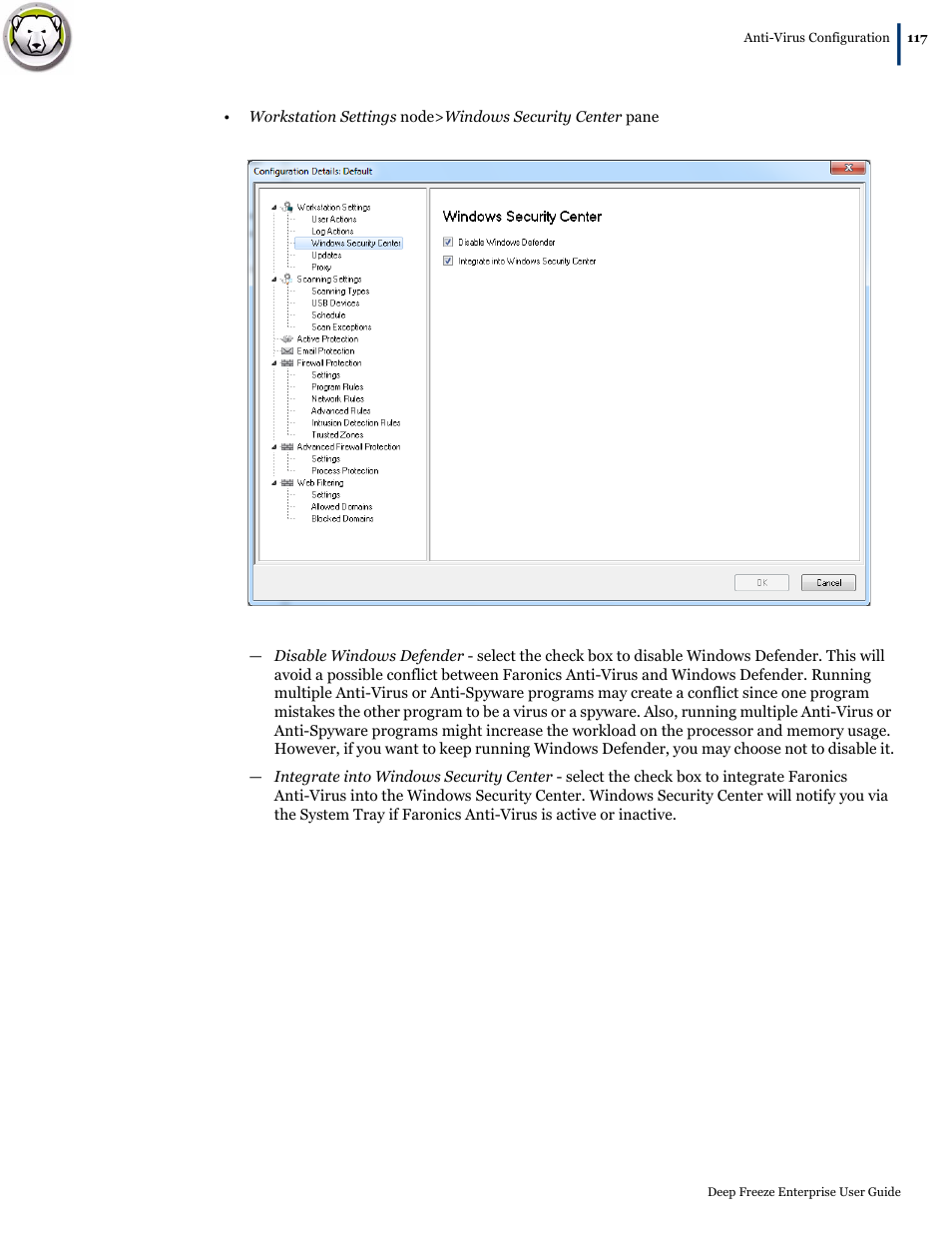 Faronics Deep Freeze Enterprise User Manual | Page 117 / 184