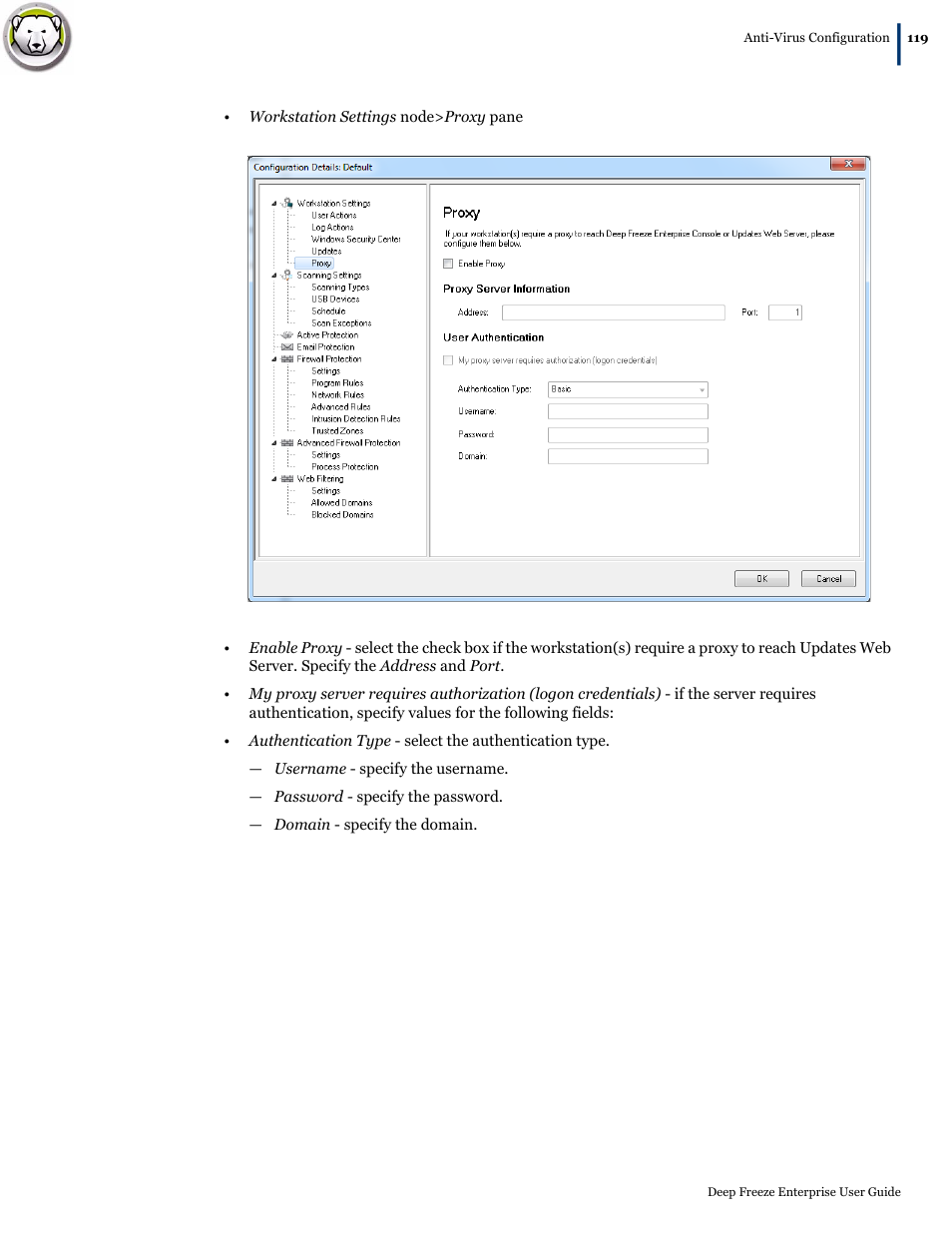 Faronics Deep Freeze Enterprise User Manual | Page 119 / 184