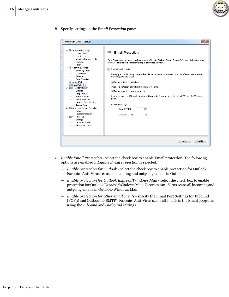 Faronics Deep Freeze Enterprise User Manual | Page 126 / 184