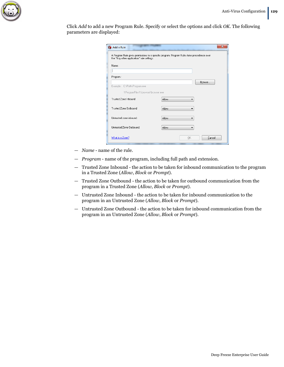 Faronics Deep Freeze Enterprise User Manual | Page 129 / 184