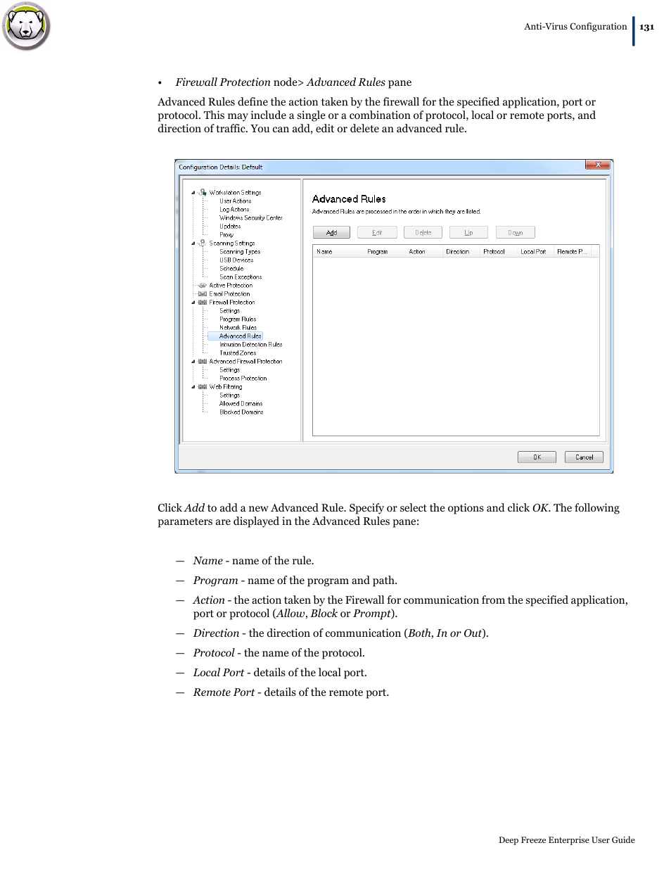 Faronics Deep Freeze Enterprise User Manual | Page 131 / 184