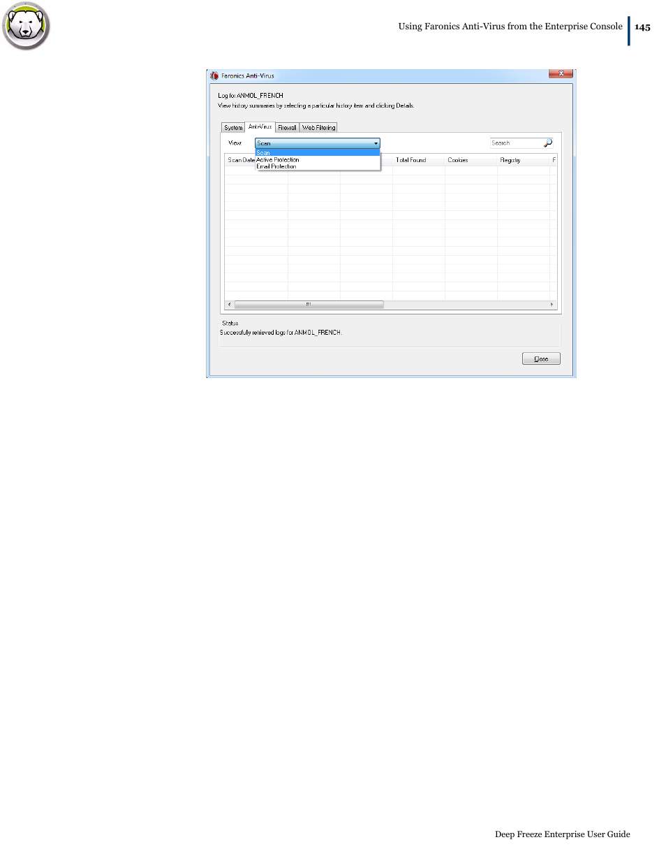Faronics Deep Freeze Enterprise User Manual | Page 145 / 184