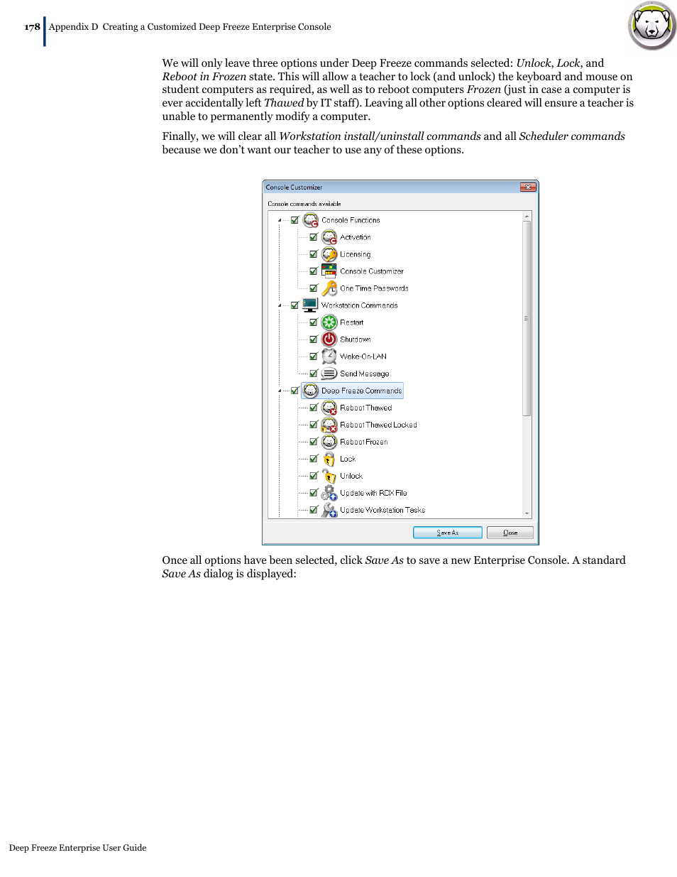 Faronics Deep Freeze Enterprise User Manual | Page 178 / 184