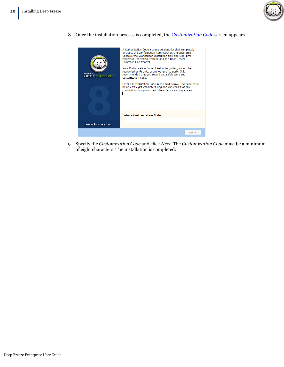 Faronics Deep Freeze Enterprise User Manual | Page 20 / 184