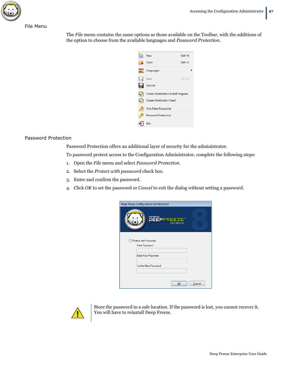 Faronics Deep Freeze Enterprise User Manual | Page 27 / 184