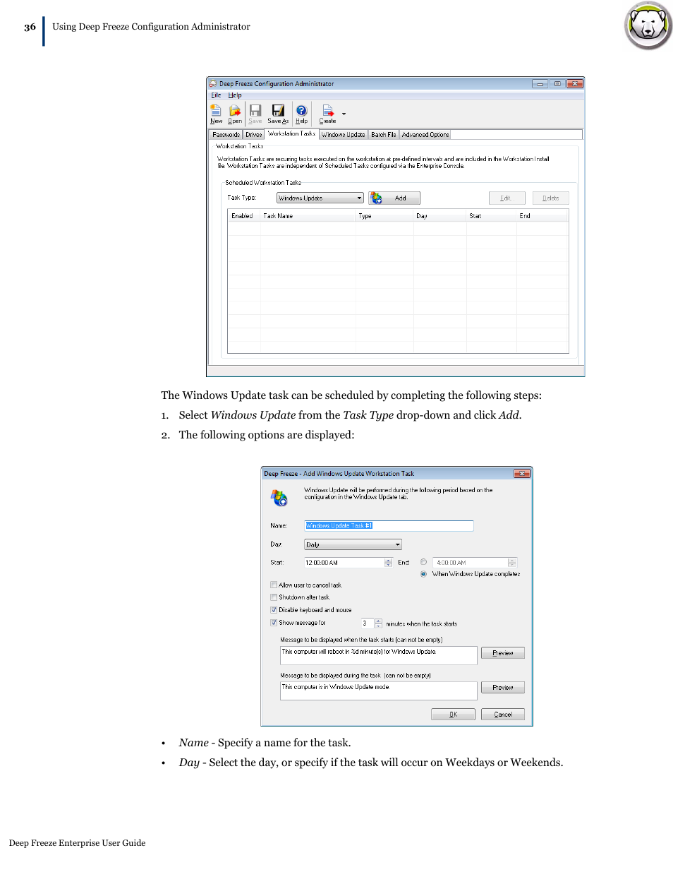 Faronics Deep Freeze Enterprise User Manual | Page 36 / 184