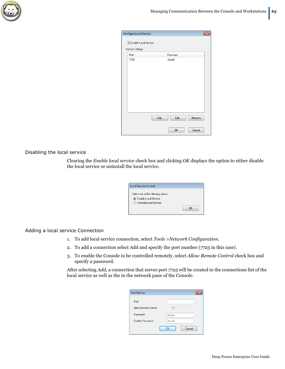 Faronics Deep Freeze Enterprise User Manual | Page 65 / 184