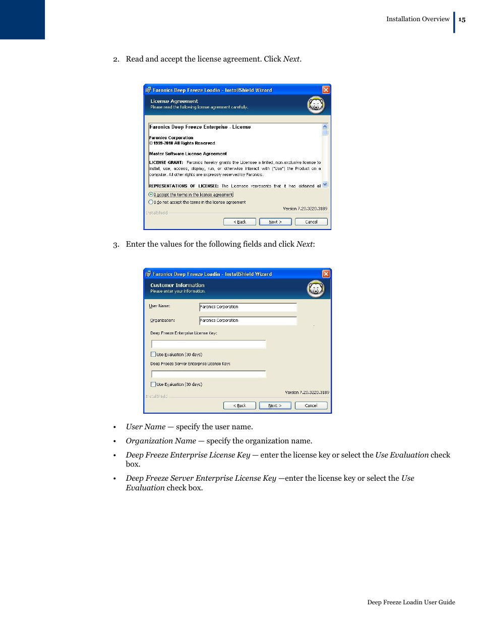 Faronics Deep Freeze Loadin User Manual | Page 15 / 40