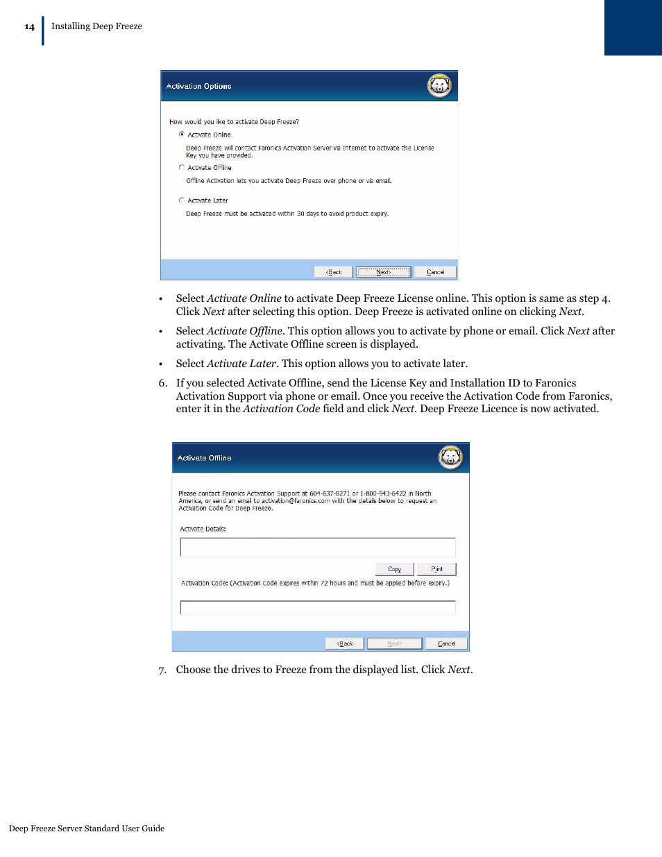 Faronics Deep Freeze Server Standard Edition User Manual | Page 14 / 28