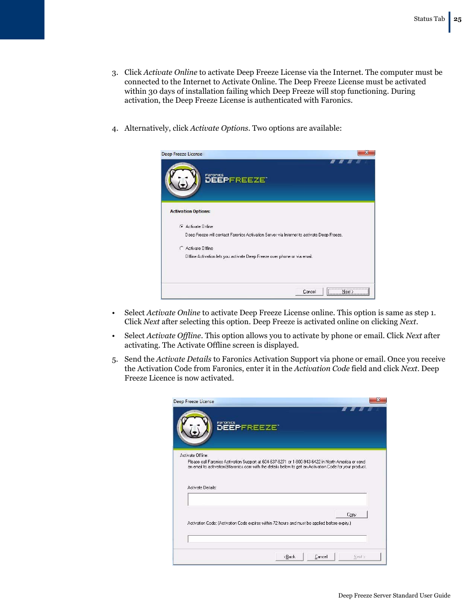 Faronics Deep Freeze Server Standard Edition User Manual | Page 25 / 28