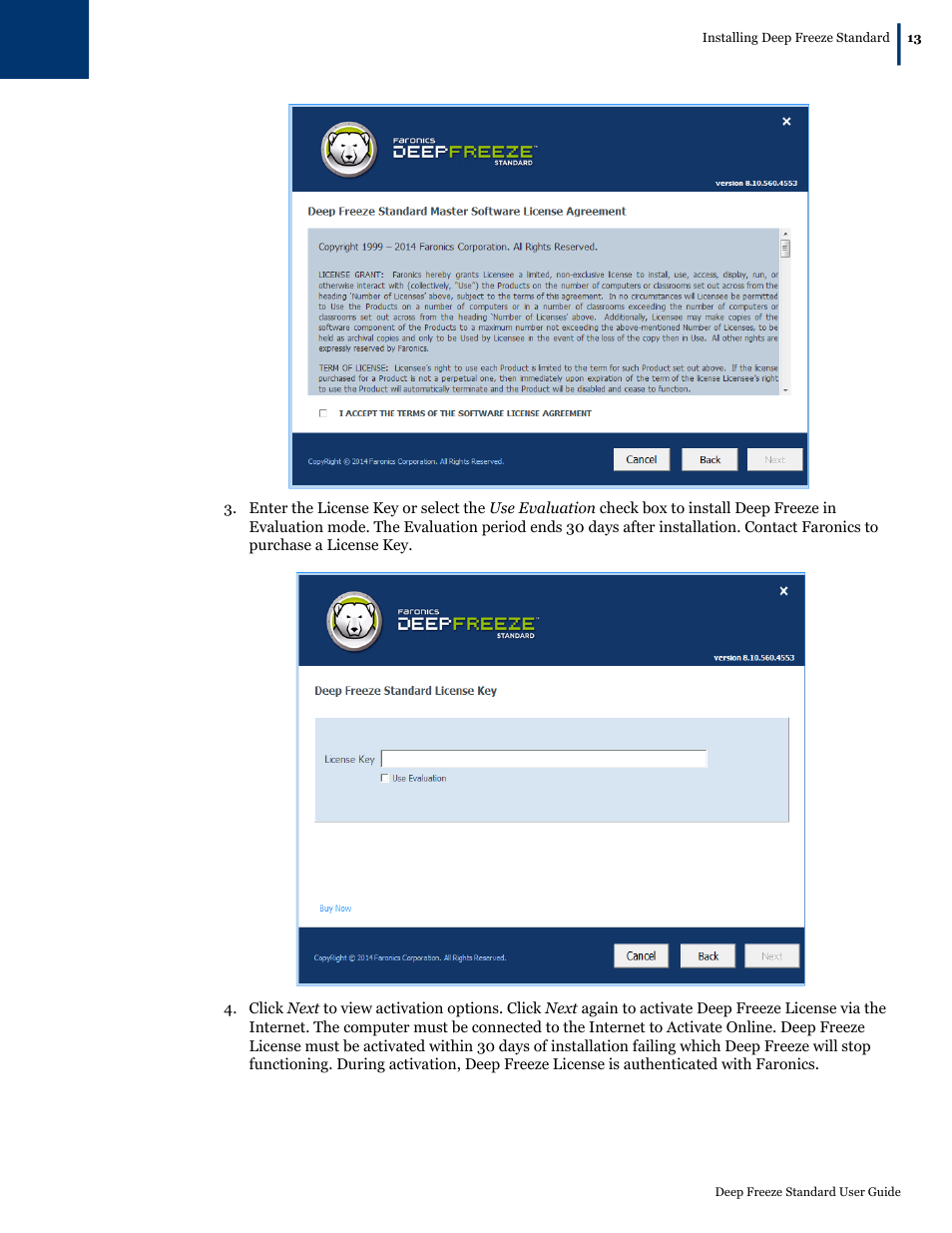 Faronics Deep Freeze Standard User Manual | Page 13 / 32