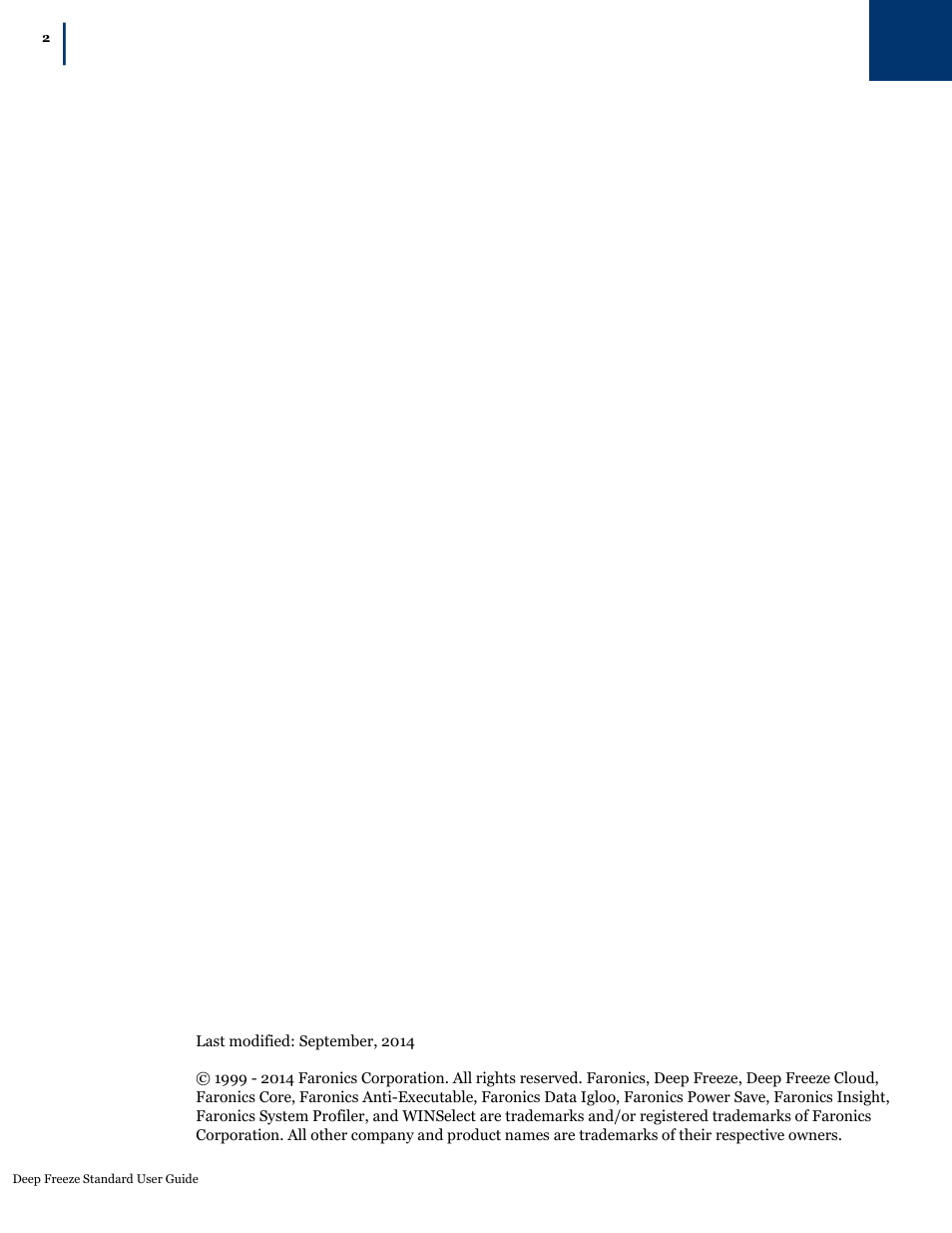 Faronics Deep Freeze Standard User Manual | Page 2 / 32